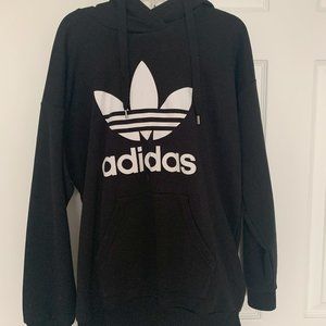 Adidas Trefoil Hoodie in Black (Men's Size Small)